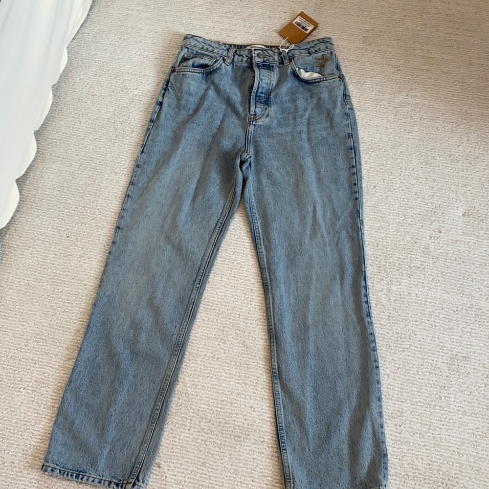 Reformation Cynthia high rise straight jeans